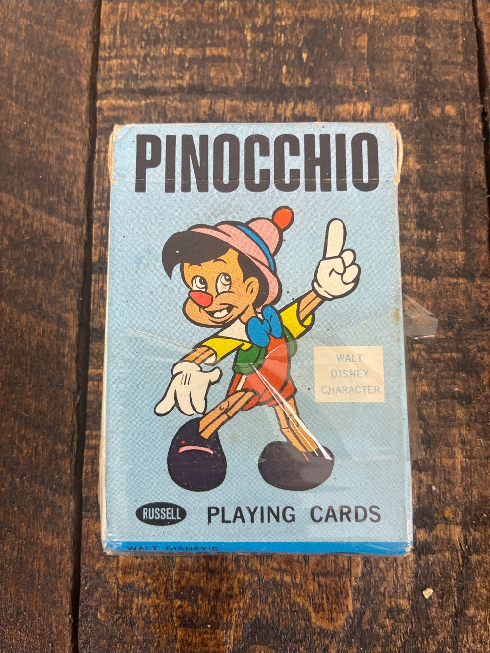 Vintage 1965 Pinocchio Card Game Walt Disney 60s Playing Cards